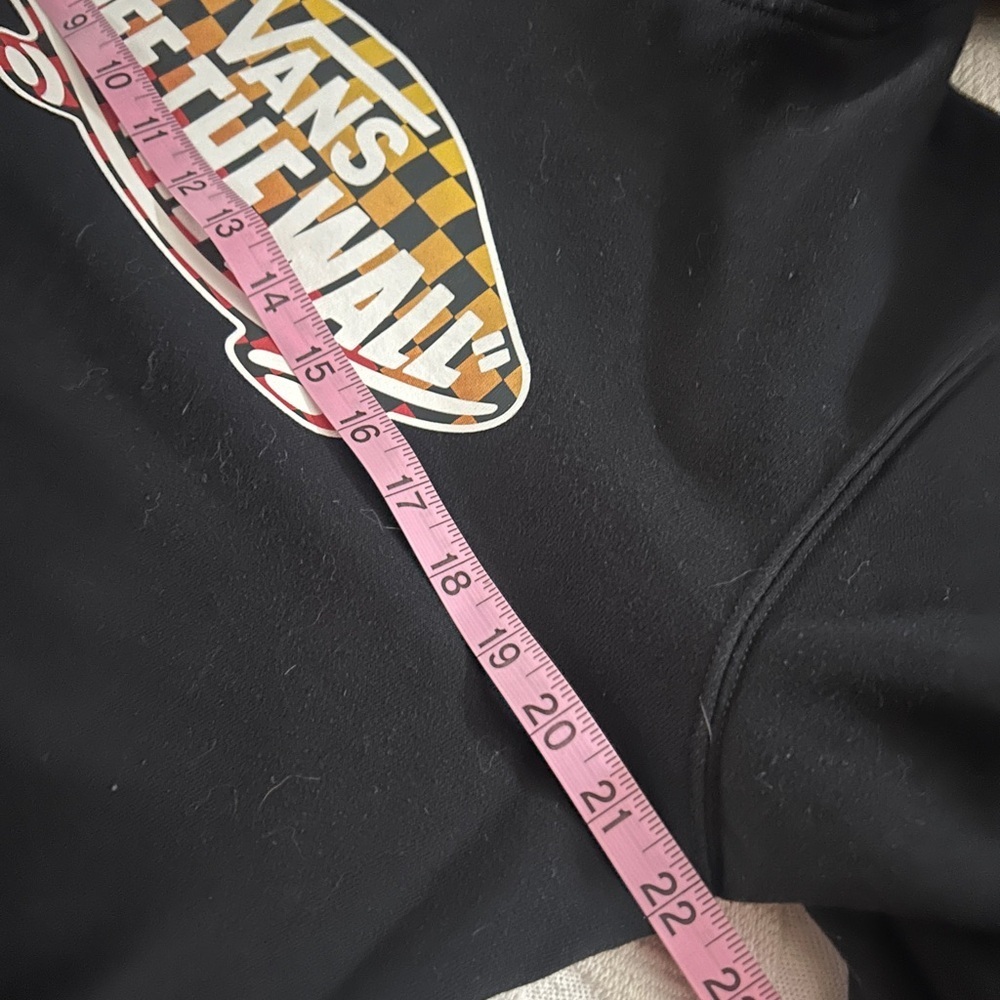 EUC youth size XL Vans Classic Black Hoodie Sweatshirt with Van’s icon - Picture 6 of 6